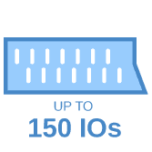 Upto 150 User IOs