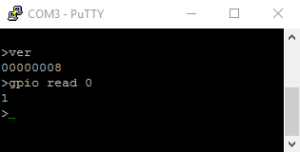 usbgpio8 putty terminal
