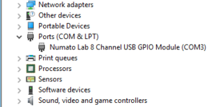 usbgpio8 windows device manager